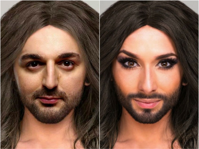 Adrian Ursu transformat in Conchita Wurst