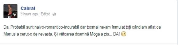 Marius Moga se casatoreste!