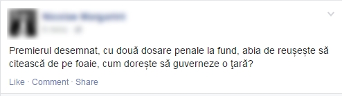 Gaburici citește cu degetul: "Ne învățăm a citi în Parlament"