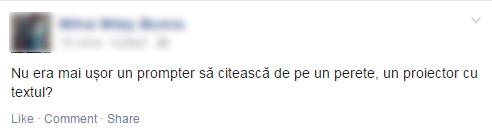 Gaburici citește cu degetul: "Ne învățăm a citi în Parlament"
