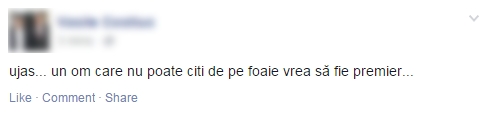 Gaburici citește cu degetul: "Ne învățăm a citi în Parlament"