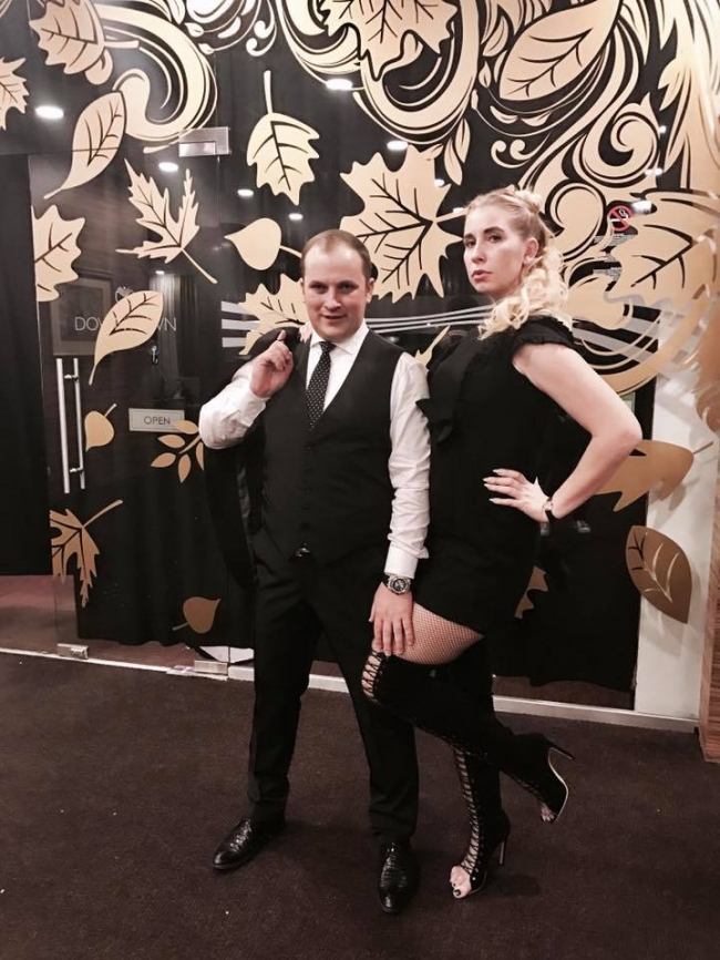Soţia lui Valerian Mînzat, într-o ţinută picantă de Halloween