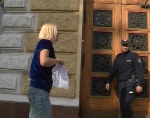 Anastasia Volochkova, printre barbati la o sauna