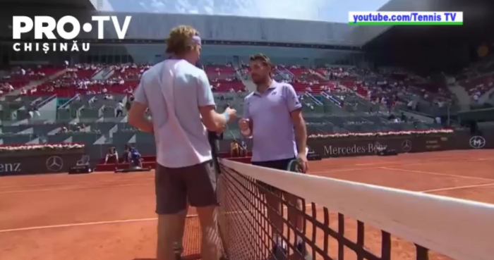 Moment Inedit La Turneul ATP De La Madrid Meciul Dintre Andrey Rublev