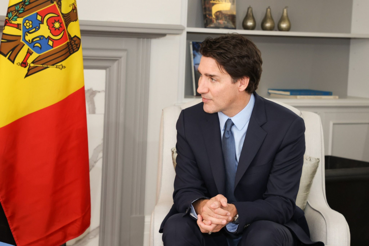 Maia Sandu S A Intalnit Cu Prim Ministrul Canadei Justin Trudeau La