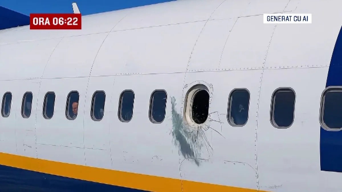 ​S-a instalat panica pe un zbor dinspre Grecia, spre Germania. Un pasager a fost tras prin hubloul avionului după ce geamul s-a spart în zbor