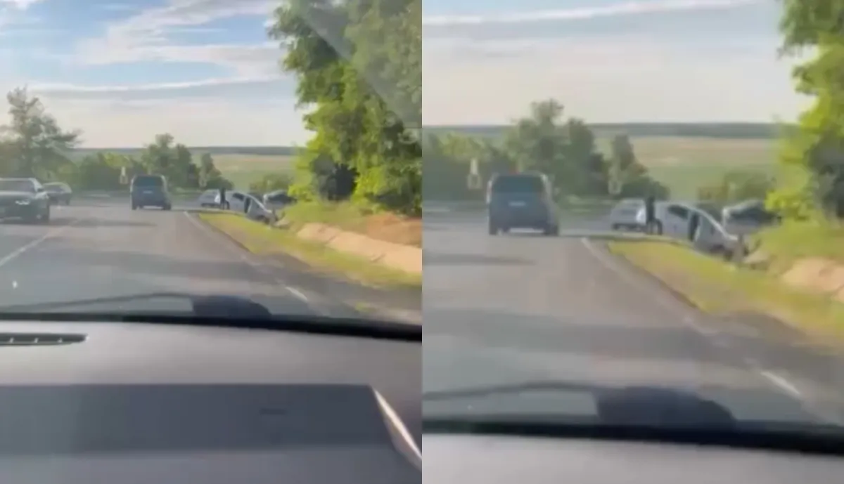 A pierdut controlul volanului și a ajuns într-un șanț pe drumul spre Orhei. Șoferul a scăpat nevătămat - VIDEO