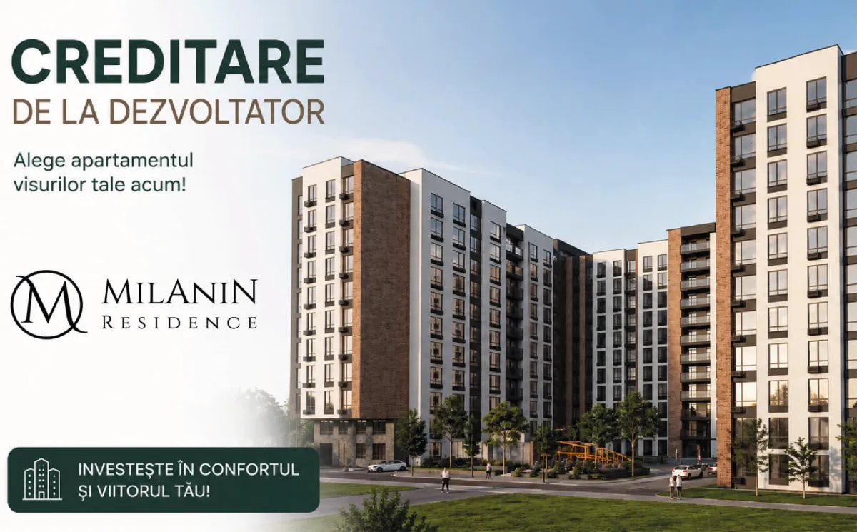 Cumpărați un apartament în complexul rezidențial Milanin Durlești în condiții avantajoase!