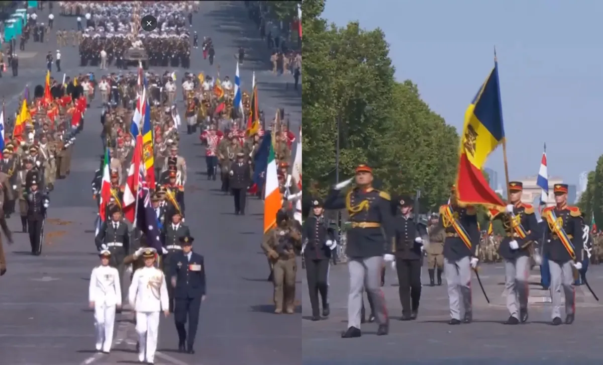 Militarii moldoveni au defilat pe Champs-Élysées la parada de la Paris - VIDEO