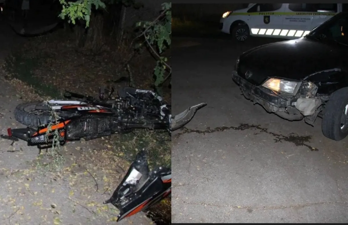 Adolescent de 16 ani a murit într-un accident cu motocicleta la Fălești, condusă de un tânăr fără permis. Cum s-a întâmplat