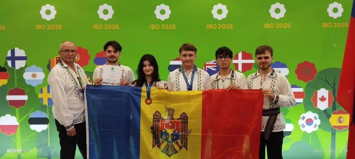 Două medalii de bronz și o mențiune de onoare pentru Republica Moldova la Olimpiada Internațională de Biologie. Elevii moldoveni s-au remarcat printre participanți din 79 de țări