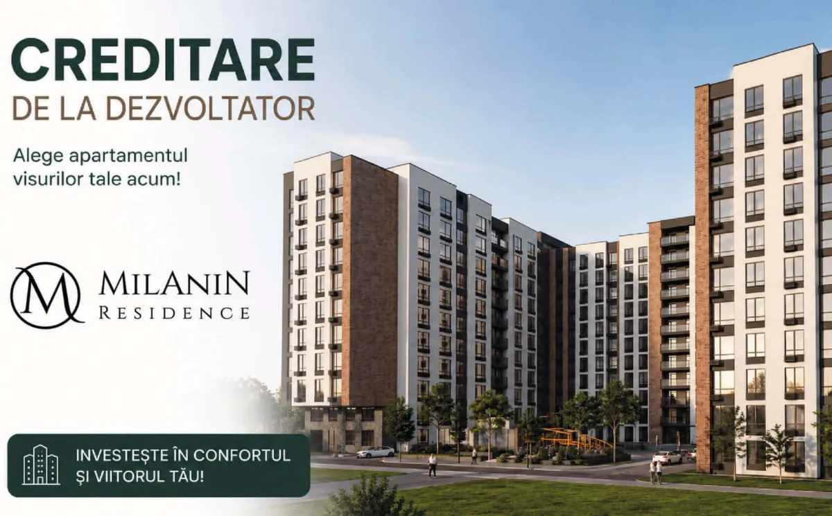 Cumpărați un apartament în complexul rezidențial Milanin Durlești în condiții avantajoase!