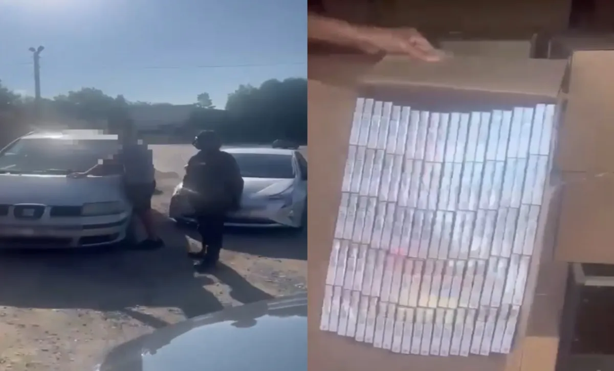 Contrabandă cu țigări de aproape 2 milioane de lei: șapte bărbați, cercetați după ce transportau peste un milion de țigări fără acte - VIDEO