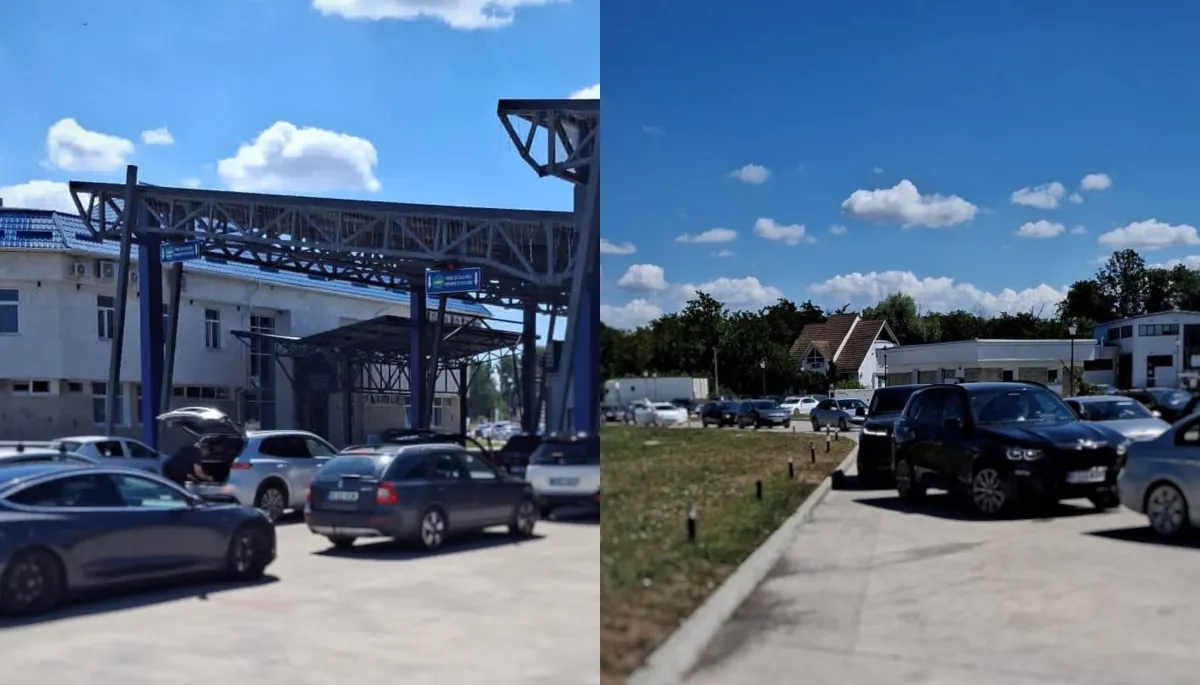 Trafic intens la vama Sculeni pe sensul de ieșire din Republica Moldova: autoritățile recomandă rute alternative - FOTO