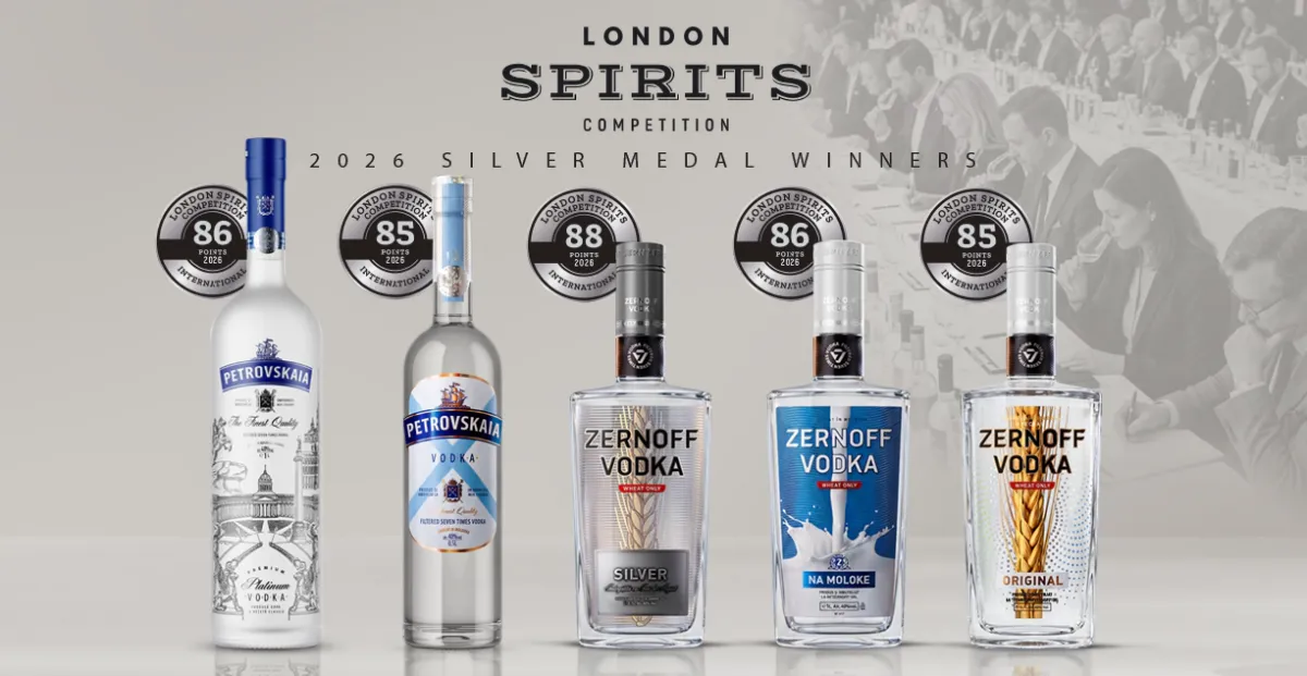 ZERNOFF VODKA Câștigă Medalii de Top la London Spirits Competition