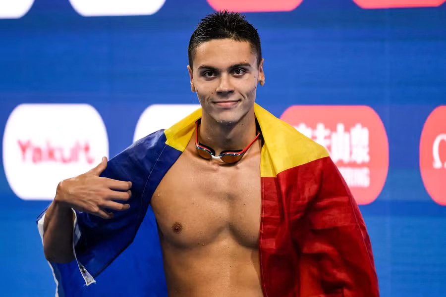 Un David Popovici de aur! Pentru a treia oară consecutiv campion european și un nou record al competiției
