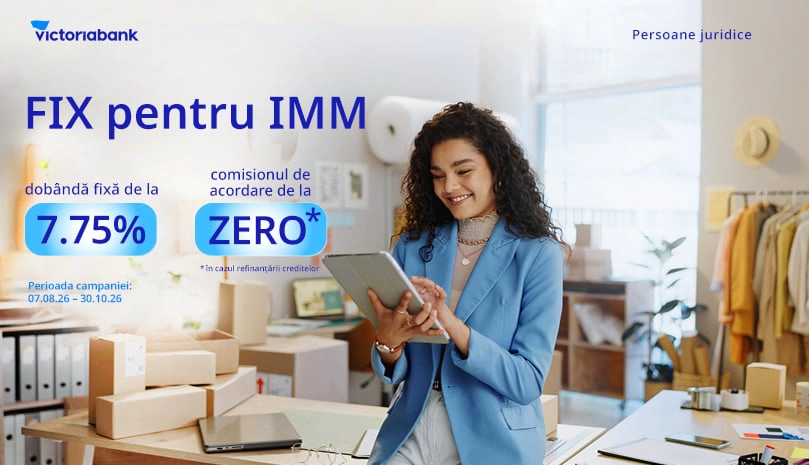 Victoriabank reduce costul finanțării pentru IMM-uri