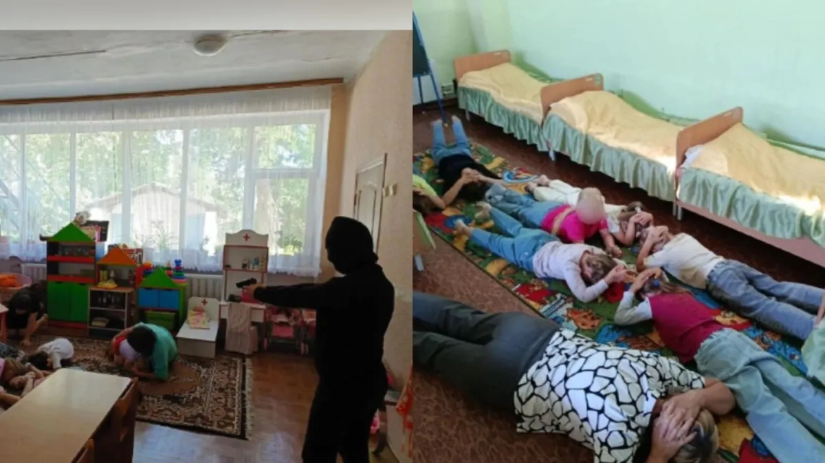 În grădinițele din Rusia au avut loc pentru prima dată exerciții antiteroriste. Copiii au fost „luați ostatici”