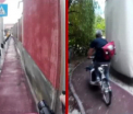 Orasul care are 2 piste de biciclete, dar niciuna nu poate fi folosita. "Daca te ridici de la masa, trebuie sa fii atent"