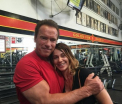Nadia Comaneci, antrenorul personal al lui Arnold Schwarzenegger. Inregistarea postata de fostul Mr. Olympia