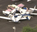 Avioane rasturnate de vantul puternic, pe un aeroport din Arizona. Ce pagube a produs furtuna