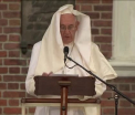 Papa Francisc a cerut sa vada din elicopter Statuia Libertatii si Ellis Island. Vantul i-a creat, din nou, probleme