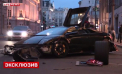 Accident de lux la Moscova. Un Lamborghini de sute de mii de euro a facut praf vitrina unui magazin. VIDEO
