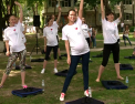 Au iesit din saloanele de spital si au mers la sport. Lectia de fitness pe care au primit-o gravidele din capitala