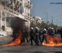 Proteste in toata Grecia impotriva guvernarii Syriza. Politia a ripostat cu gaze si grenade