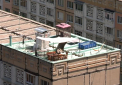 Si-au amenajat o piscina pe acoperisul unui bloc din capitala. "Din cauza lor 9 etaje trebuie sa sufere"