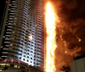 Incendiu puternic la un zgarie-nori din Dubai, chiar inainte de Revelion - VIDEO