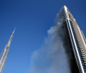 Incendiu in Dubai. Pompierii au reusit sa stinga flacarile uriase, dar hotelul inca fumega. 16 persoane au fost ranite - FOTO