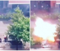 Momentul in care un atacator kamikaze se arunca in aer la mallul din Jakarta a fost filmat. IMAGINI CU IMPACT EMOTIONAL