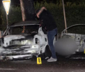 Tragedie pe o sosea din nordul Italiei. Un roman si-a scos sotia din masina in flacari, dar nu s-a putut salva si el