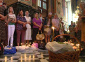 Bisericile din capitala s-au umplut cu struguri si mere. Sarbatoarea religioasa, prilej pentru a discuta despre embargou