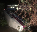 Cel putin 14 oameni raniti, dupa ce un tren a deraiat in California. Unul din vagoane a cazut intr-un rau - VIDEO