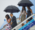 Primul presedinte american care ajunge in Cuba in ultimii 90 de ani. Mesajul, transmis la cateva secunde dupa aterizare. FOTO