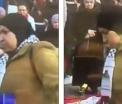 Gestul revoltator al unei femei ce poarta val pe cap, la memorialul de la Bruxelles, filmat. Ce face cu un steag israelian