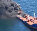 Un petrolier rus a luat foc in Marea Caspica. O persoana si-a pierdut viata in urma incediului