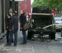 Jaf spectaculos la un magazin de lux din Franta. Hotii au intrat cu masina in cladire, apoi au fugit cu motocicletele