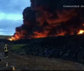 9.000 de spanioli, evacuati din cauza incendiului din cimitirul ilegal de cauciucuri uzate. Anuntul facut de autoritati