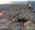 Zeci de turisti s-au apropiat de lava vulcanului care a erupt in Hawaii. Ce au observat cand au pasit pe rocile vulcanice