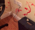 Un cuplu s-a intors din oras si si-a gasit casa plina de sange. "Ne temeam ca vom fi atacati" - FOTO