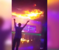 Incendiul similar cu cel din Colectiv intr-un club din Ucraina. Tavanul a luat foc, 14 persoane au fost ranite - VIDEO