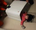 O fetita in varsta de doi ani din nord-vestul Chinei a ramas blocata intr-o masina de spalat. In cat timp a fost scoasa