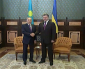 Vizite cu semn de intrebare. Ce a discutat Petro Porosenko cu presedintele Kazahstanului si cel al Belarusului inainte de a merge la Moscova
