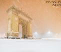 Bucurestiul, sub zapada si pustiu. Imagini spectaculoase realizate de un fotograf, noaptea