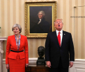 Premierul britanic a mers la Casa Alba pentru a afla daca NATO are viitor. Trump: Sper sa am o relatie fantastica cu Putin