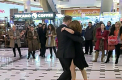 Premiera in Moldova. Cum arata primul flashmob in ritm de tangou argentinian organizat intr-un mall din capitala
