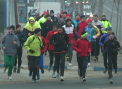 Cursa inedita de Ziua Indragostitilor in capitala: Mai multi tineri au alergat 14 km pe un traseu in forma de ...inima